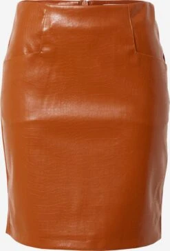B.young Leren Rokken Rok DALINA Dames Cognac