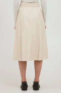 B.young Leren Rokken Rok Dames Ivoor -RokMode Verkoopwinkel 0d9d988cb08e2c1c714b54b89af86ffd