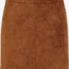 Vero Moda Leren Rokken Rok Donna Dina Dames Cognac