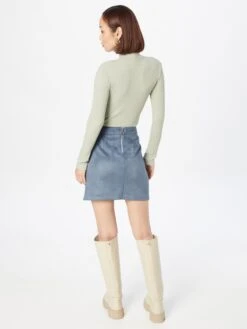 Vero Moda Leren Rokken Rok Donna Dina Dames Smoky Blue -RokMode Verkoopwinkel 11db79bbab45ad253b6055a6ac528d37
