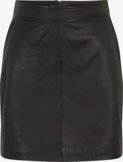 Vero Moda Petite Leren Rokken Rok DAVINA Dames Zwart