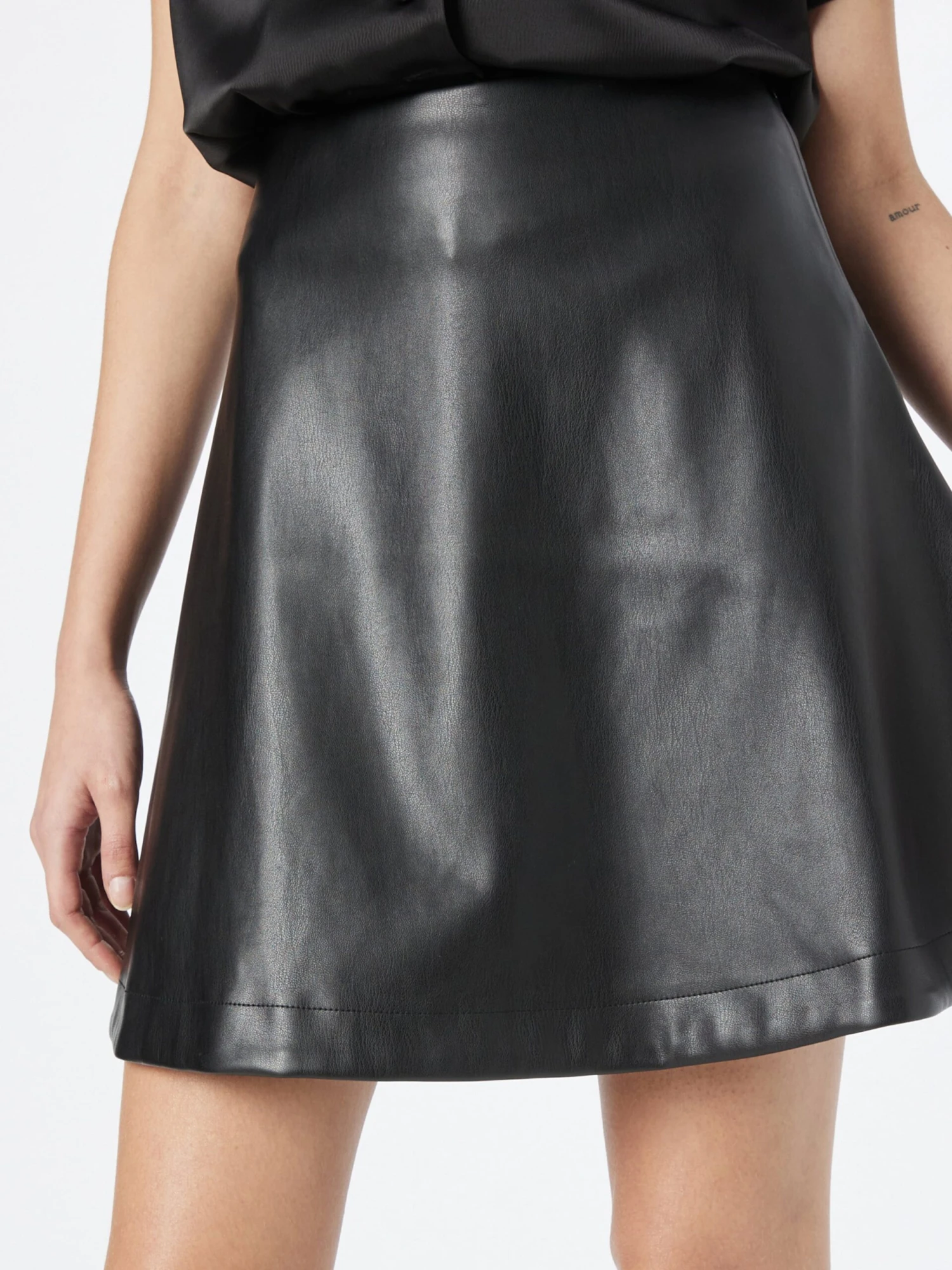 Leren Rokken Rok Anine Dames Zwart 2 Leren Rokken Rok Anine Dames Zwart - Afbeelding 2