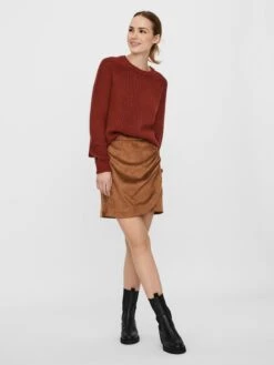 Vero Moda Leren Rokken Rok Donna Dina Dames Bruin -RokMode Verkoopwinkel 1f4d0fe5a35b1ec1911322e3d2f35488