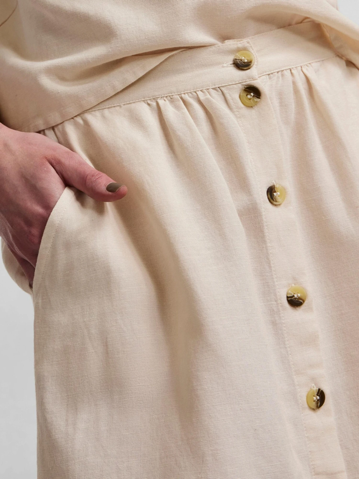 Pieces Mini Rokken Rok SUNNA Dames Beige 5 Pieces Mini Rokken Rok SUNNA Dames Beige - Afbeelding 5