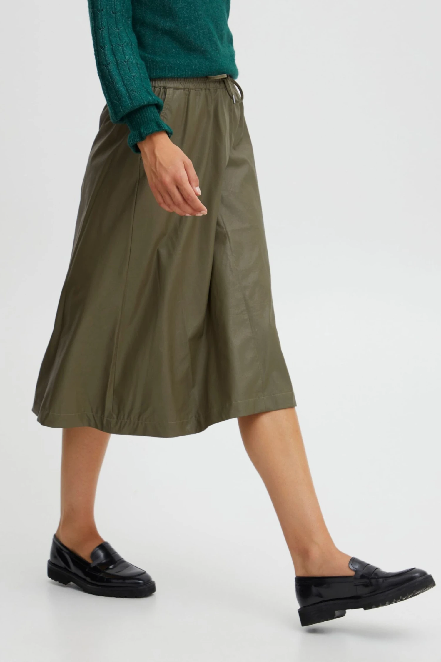 B.young Leren Rokken Rok Dames Groen 6 B.young Leren Rokken Rok Dames Groen - Afbeelding 6