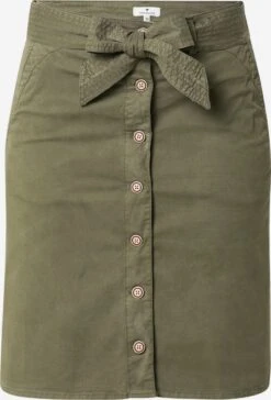 Tom Tailor Mini Rokken Rok Dames Kaki