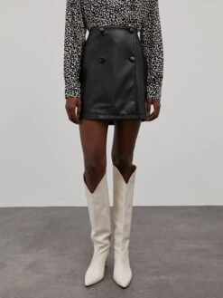 EDITED Leren Rokken Rok August Dames Zwart -RokMode Verkoopwinkel 4aec3ab560b3f3ddfb273b01f90a7027