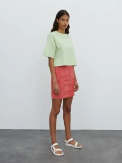 EDITED Leren Rokken Rok Celia Dames Pink -RokMode Verkoopwinkel 5006a876131d3d44e60e76ba3ac8654d