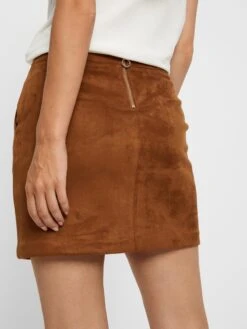 Vero Moda Leren Rokken Rok Donna Dina Dames Cognac -RokMode Verkoopwinkel 557b267e87d36db79fb71280396e41ea
