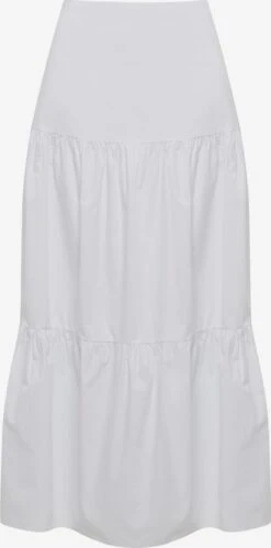 Maxi Rokken Rok CASEY Dames Wit