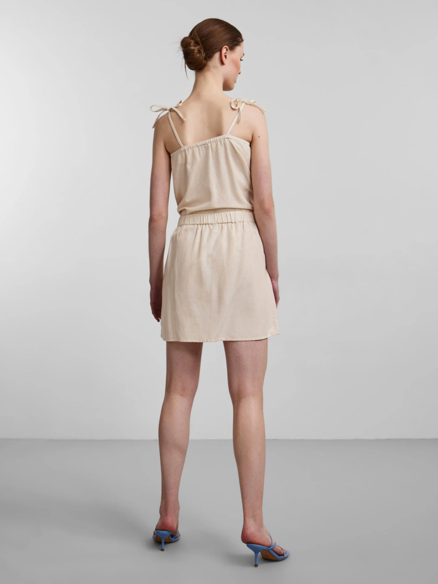 Pieces Mini Rokken Rok SUNNA Dames Beige 4 Pieces Mini Rokken Rok SUNNA Dames Beige - Afbeelding 4