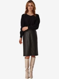 Leren Rokken Rok LEDIKO Dames Spar -RokMode Verkoopwinkel 6bb9e431f38ec91f7b137be0eae62fcd