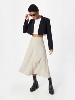 Leren Rokken Rok ONAVA Dames Beige -RokMode Verkoopwinkel 6f3499b205c1f08efb8adab919e64b05