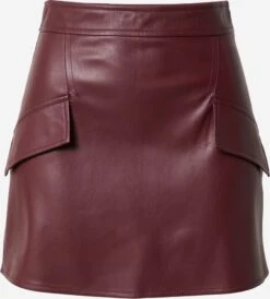 RIVER ISLAND Leren Rokken Rok Dames Roestrood