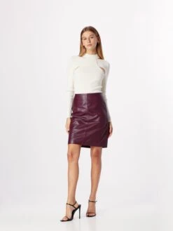 Leren Rokken Rok Cecilia Dames Donkerrood -RokMode Verkoopwinkel 7ac355e1d638157ccafdeac06294e6b9