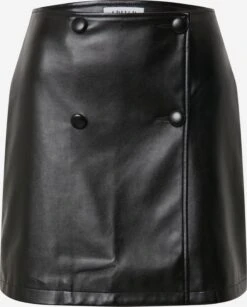 EDITED Leren Rokken Rok August Dames Zwart