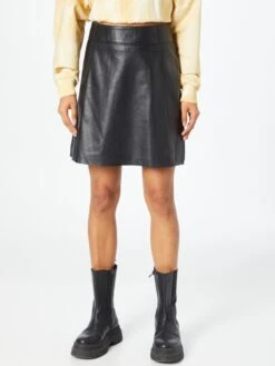 GIPSY Leren Rokken Rok Jella Dames Zwart -RokMode Verkoopwinkel 834cf2f2730af254c56eca424de0ad48