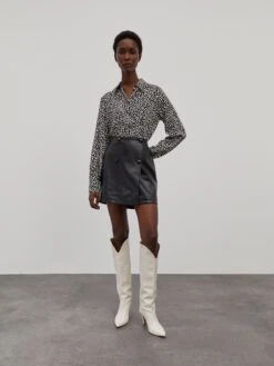 EDITED Leren Rokken Rok August Dames Zwart -RokMode Verkoopwinkel 89ecfa07a9507485763fd29227126303