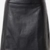 GIPSY Leren Rokken Rok Jella Dames Zwart