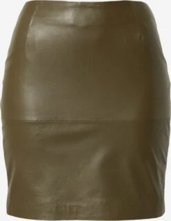 ICHI Leren Rokken Rok DARINA Dames Mokka