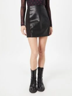 About You Leren Rokken Rok Tatjana Dames Zwart -RokMode Verkoopwinkel 99285d791b30f9486385adb750b9194f