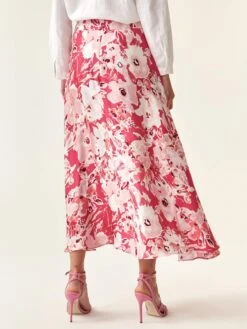 Maxi Rokken Rok SATI Dames Wijnrood / Pastelrood -RokMode Verkoopwinkel 9994e9d153b8b4119901d6e7da691e14