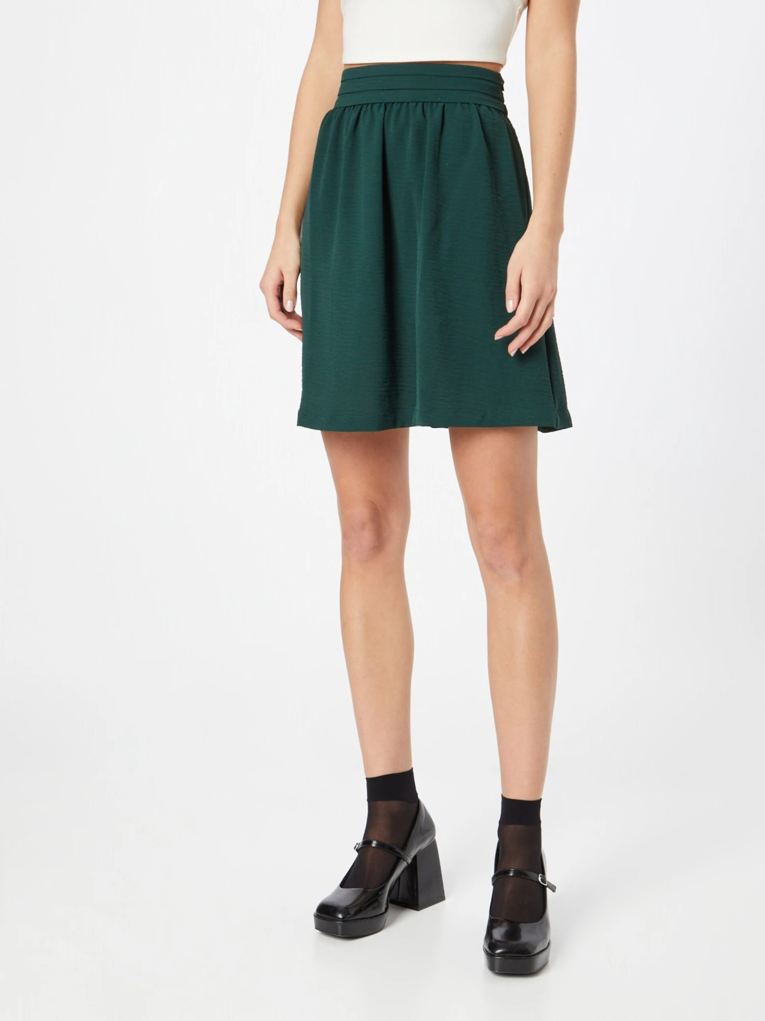 About You Mini Rokken Rok Helga Dames Donkergroen 3 About You Mini Rokken Rok Helga Dames Donkergroen - Afbeelding 3