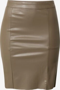 Vero Moda Leren Rokken Rok OLYMPIA Dames Sepia