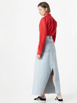 AGOLDE Maxi Rokken Rok Dames Lichtblauw -RokMode Verkoopwinkel a77eaff6a1aa0e181efe323b09cea5bb