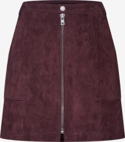 Freaky Nation Leren Rokken Rok Aria Dames Wijnrood