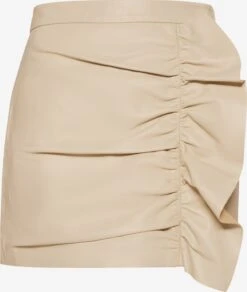 Faina Leren Rokken Rok Dames Beige