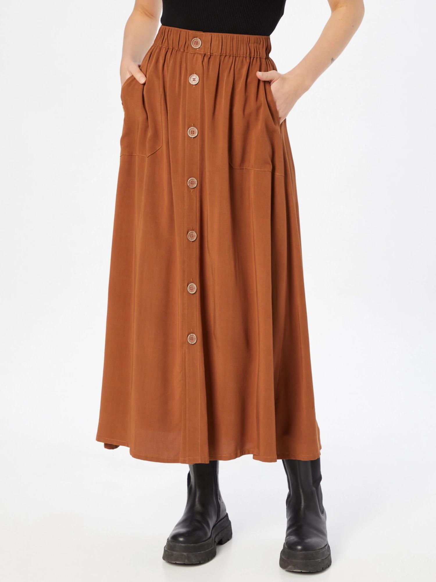 Iriedaily Maxi Rokken Rok Civic Dames Karamel 3 Iriedaily Maxi Rokken Rok Civic Dames Karamel - Afbeelding 3