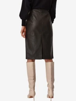 Leren Rokken Rok LEDIKO Dames Spar -RokMode Verkoopwinkel bbb34493fd3f4bfbd40cfd7a5808db1b