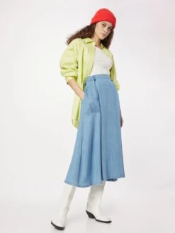 Masai Maxi Rokken Rok MASilje Dames Smoky Blue -RokMode Verkoopwinkel ceb689ea1948bb871d3f3abb51de473e