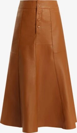 DreiMaster Vintage Leren Rokken Rok Dames Cognac