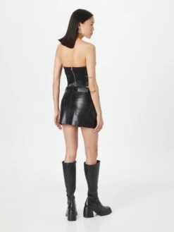 Patrizia Pepe Leren Rokken Rok GONNA Dames Zwart -RokMode Verkoopwinkel e22b0de30ddb3a801bf250ba9e9d3cec