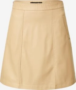 Leren Rokken Rok Dura Dames Sand