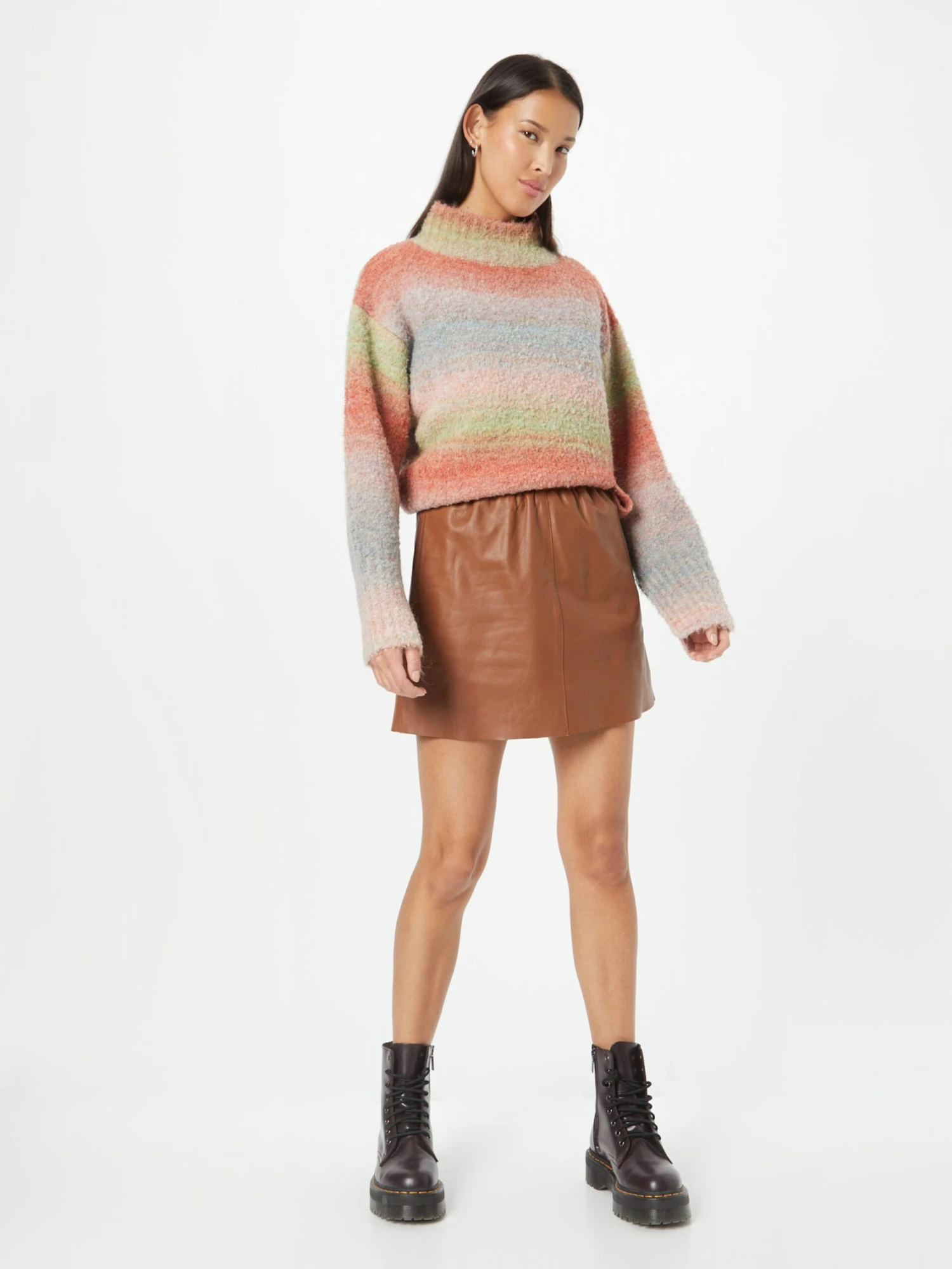 Leren Rokken Rok Shelby Dames Kastanjebruin 5 Leren Rokken Rok Shelby Dames Kastanjebruin - Afbeelding 5