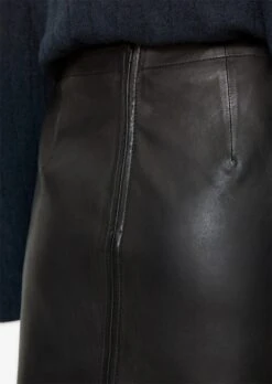 Marc O'Polo Leren Rokken Rok Dames Zwart -RokMode Verkoopwinkel f7b2b83a14d1196e355afbcdc6696773