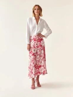 Maxi Rokken Rok SATI Dames Wijnrood / Pastelrood -RokMode Verkoopwinkel fc7c9b339fb49867865c2d911e2d5240