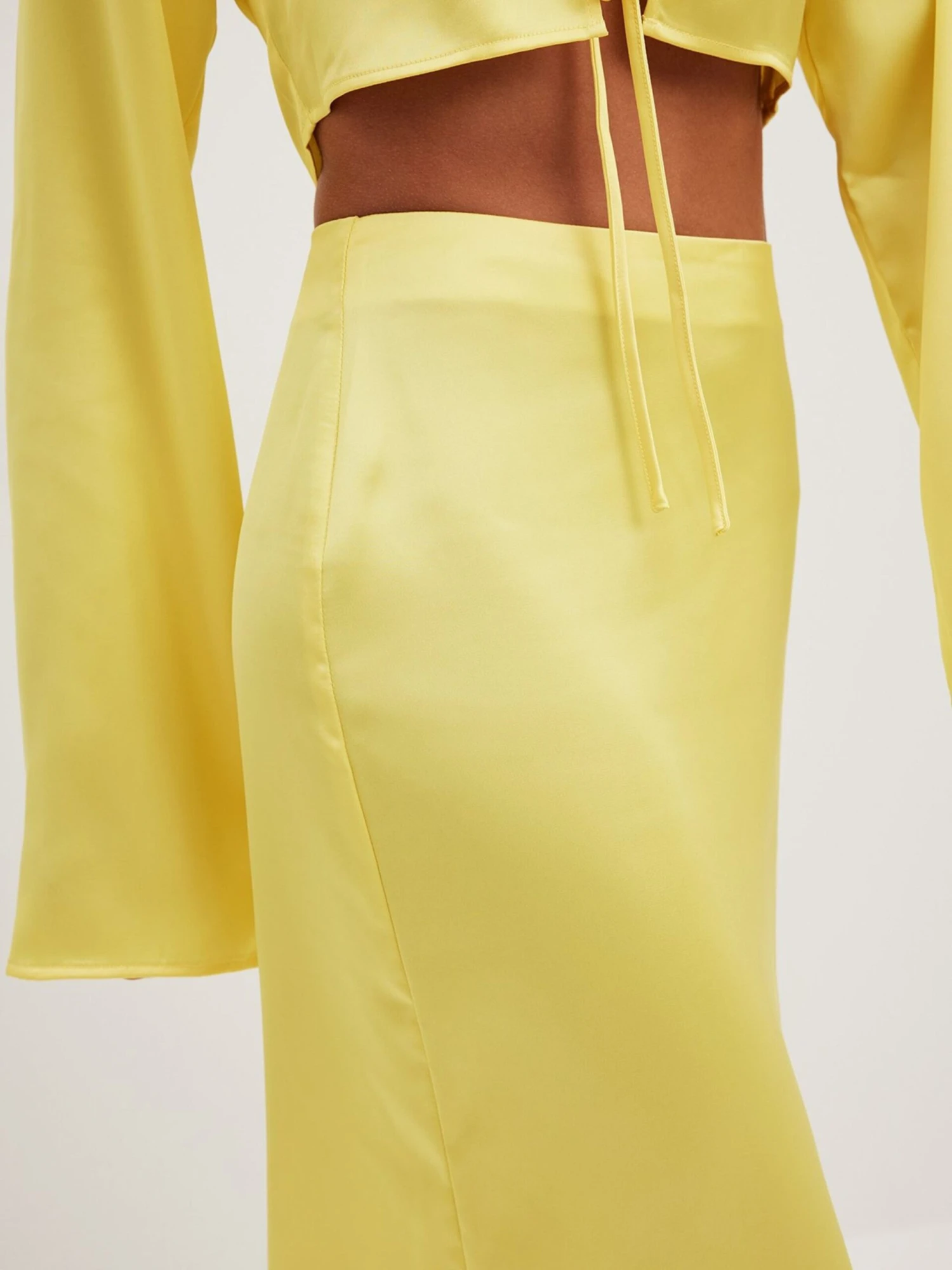 NA-KD Maxi Rokken Rok Dames Geel 4 NA-KD Maxi Rokken Rok Dames Geel - Afbeelding 4